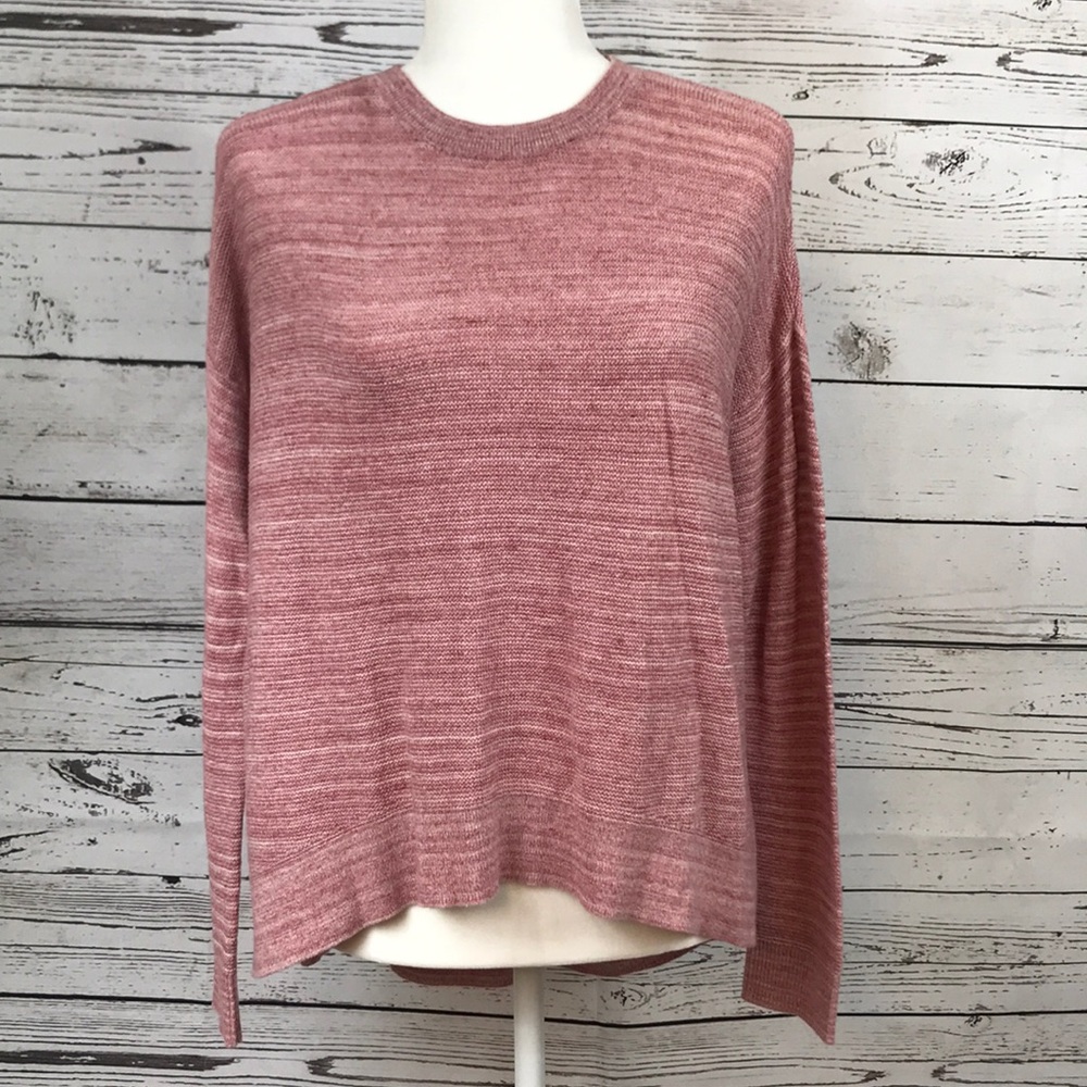 Lou&Grey- High/low sweater. Variations of pink, M